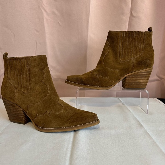 Sam Edelman Brown Heeled Boots - Picture 1 of 6
